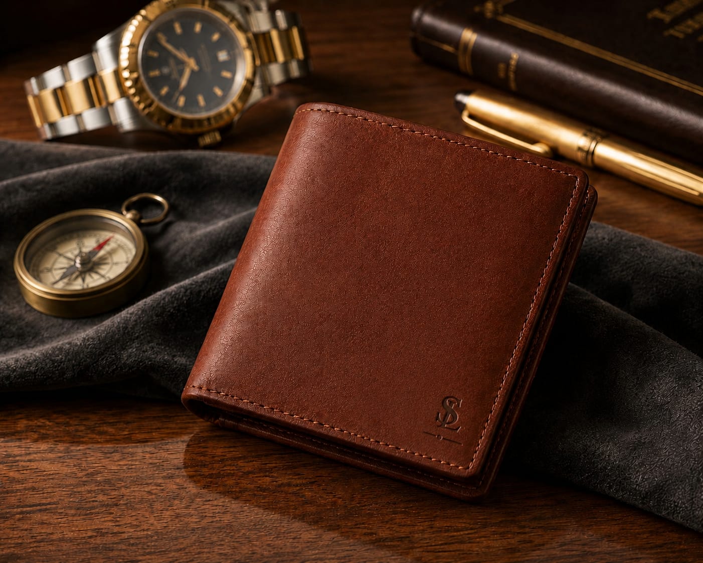 Cognac Executive Wallet view 2