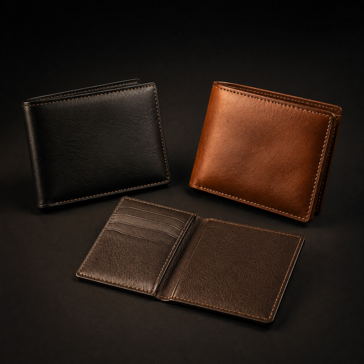 Men's leather wallets