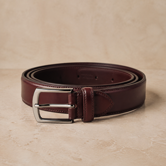 Burgundy Dress Belt