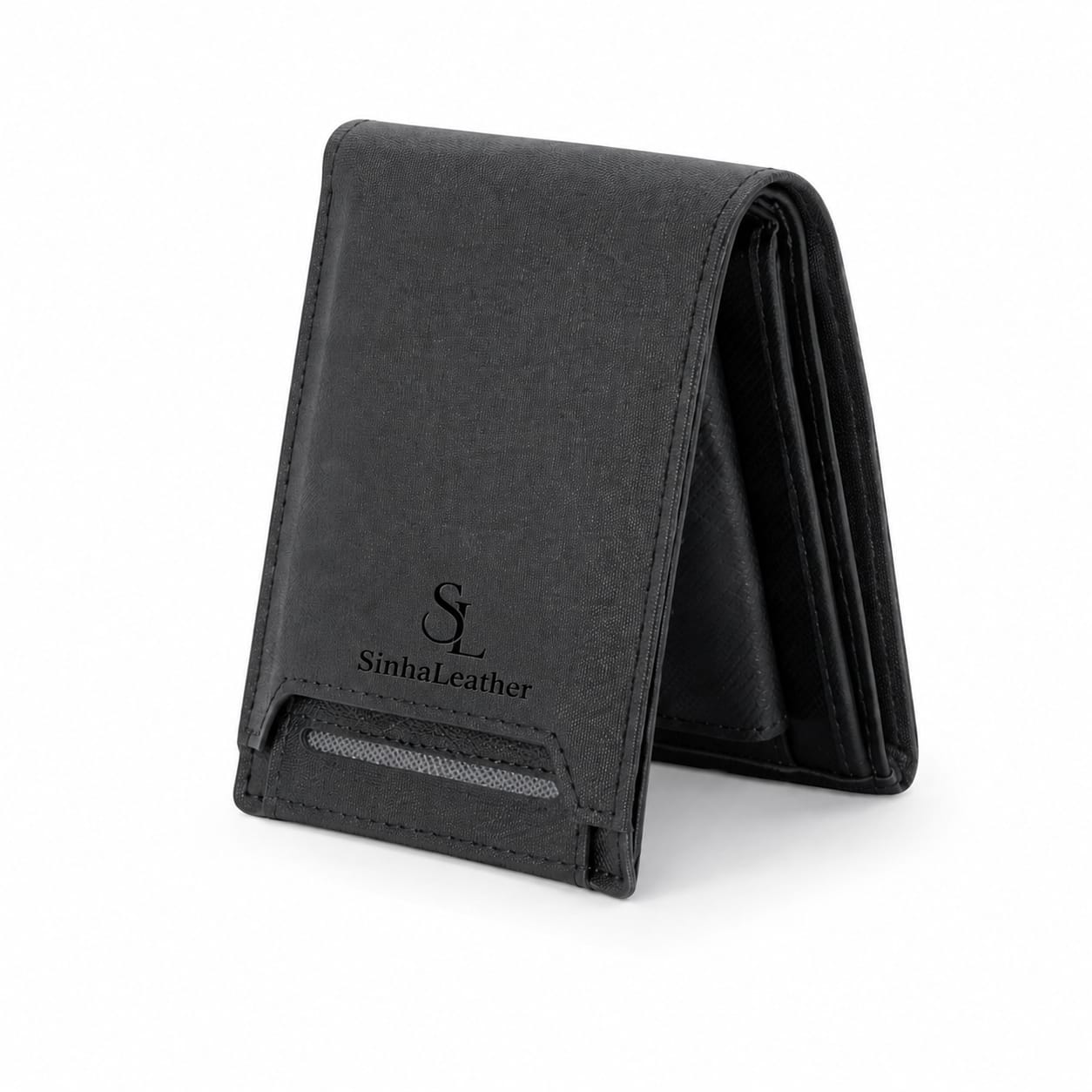 Black Slim ID Wallet view 1