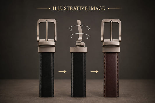 Black Brown Reversible Belt