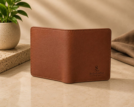 Cognac Vertical Wallet view 1