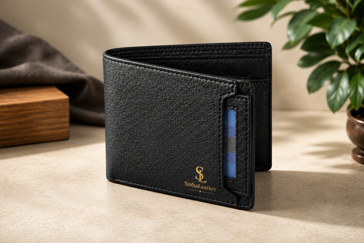 Black Side-ID Wallet view 2