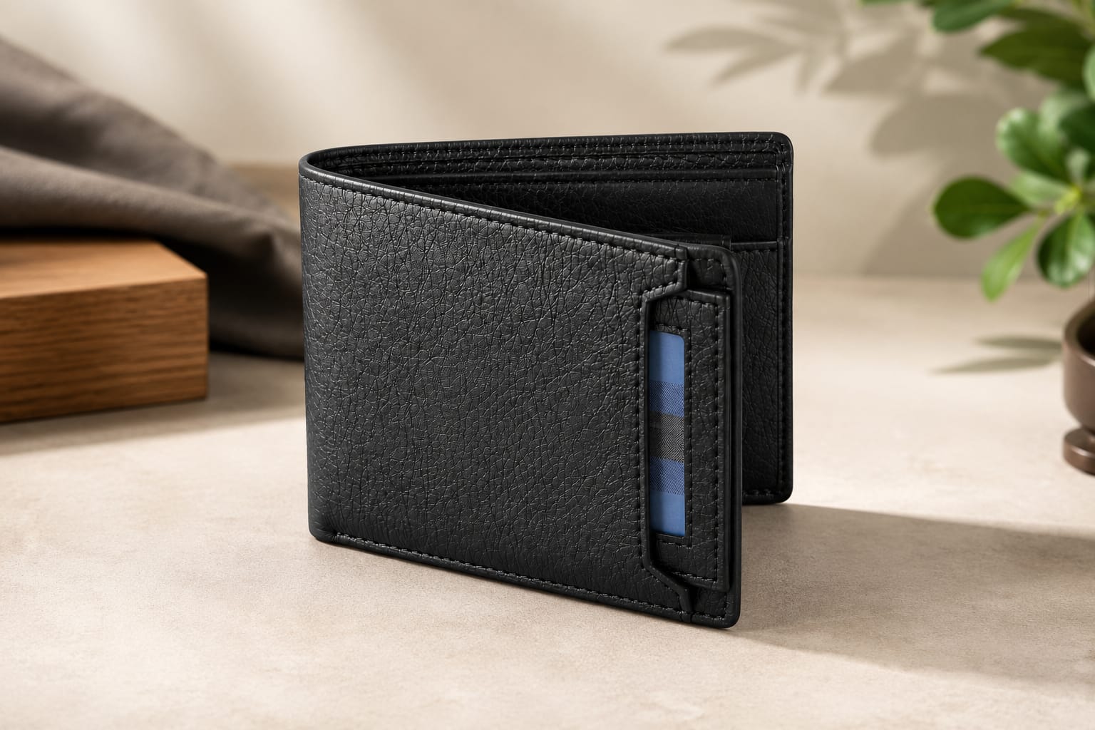 Black Side-ID Wallet view 3