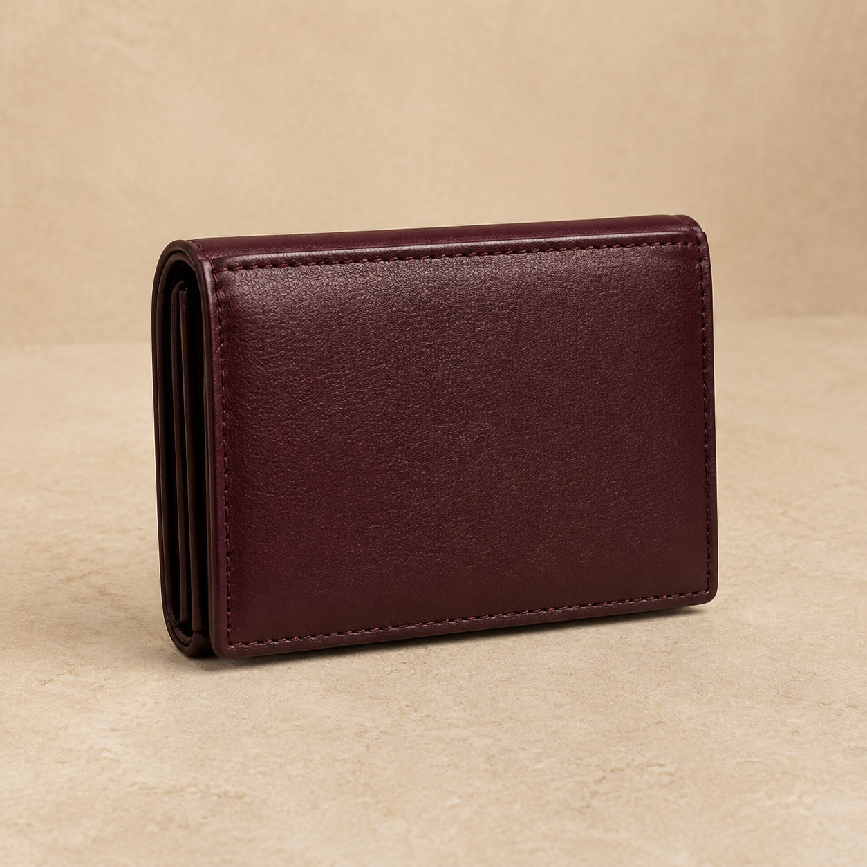 Burgundy Compact Trifold view 1