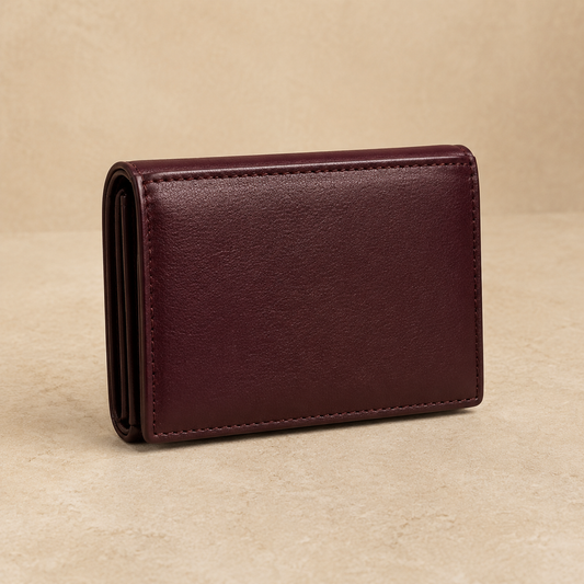 Burgundy Compact Trifold view 1