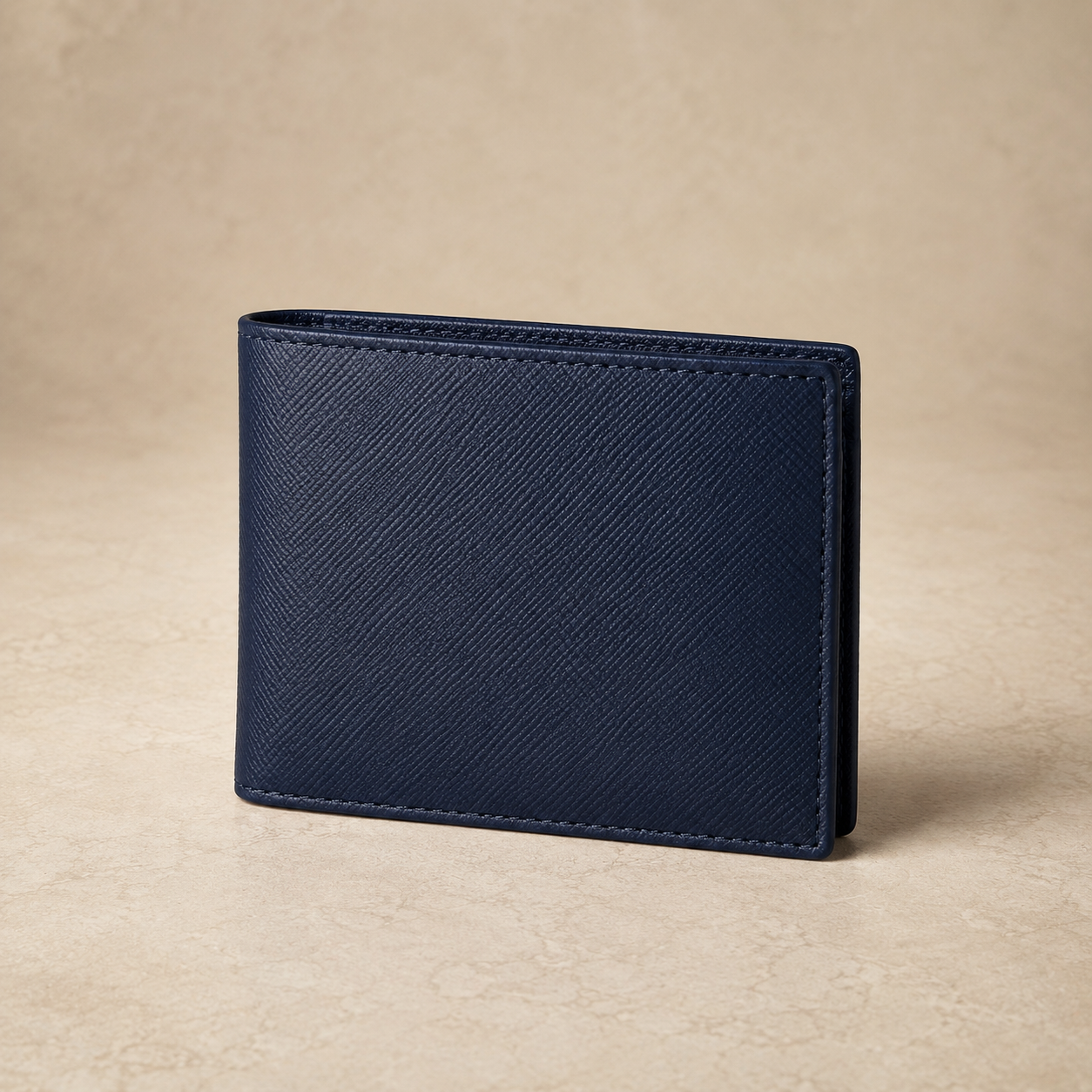 Navy Crosshatch Bifold view 1